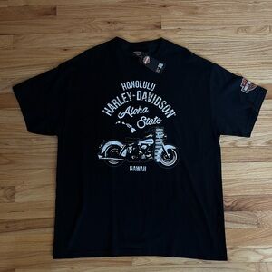 Harley-Davidson Black Graphic T-Shirt for Men